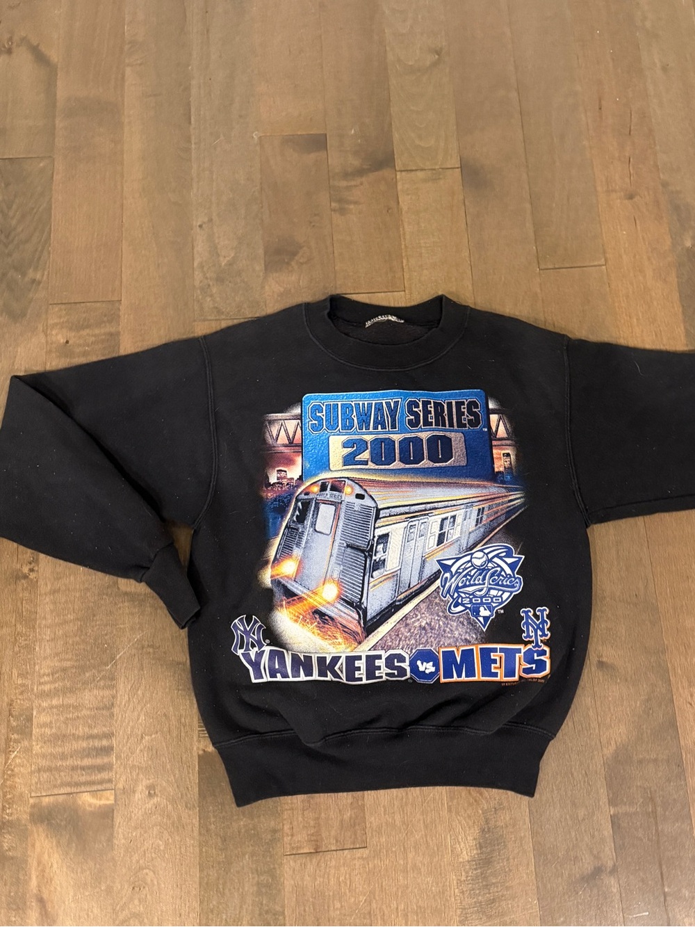 Black 'Subway Series 2000' Yankees vs Mets Graphic Sweatshirt
